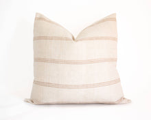 Load image into Gallery viewer, Priya Ivory & Tan Indian Wool Pillow Cover