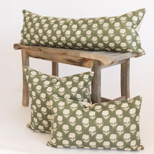 Load image into Gallery viewer, Marigold Pillow Cover in Moss