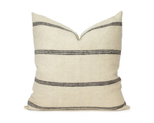 Load image into Gallery viewer, Priya Ivory & Dark Brown Indian Wool Pillow Cover