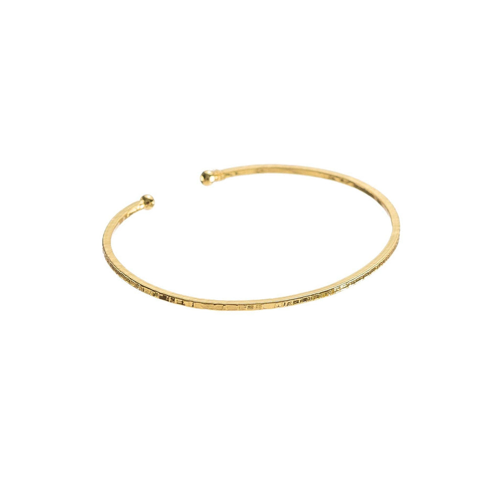 Thin Hammered Bangle