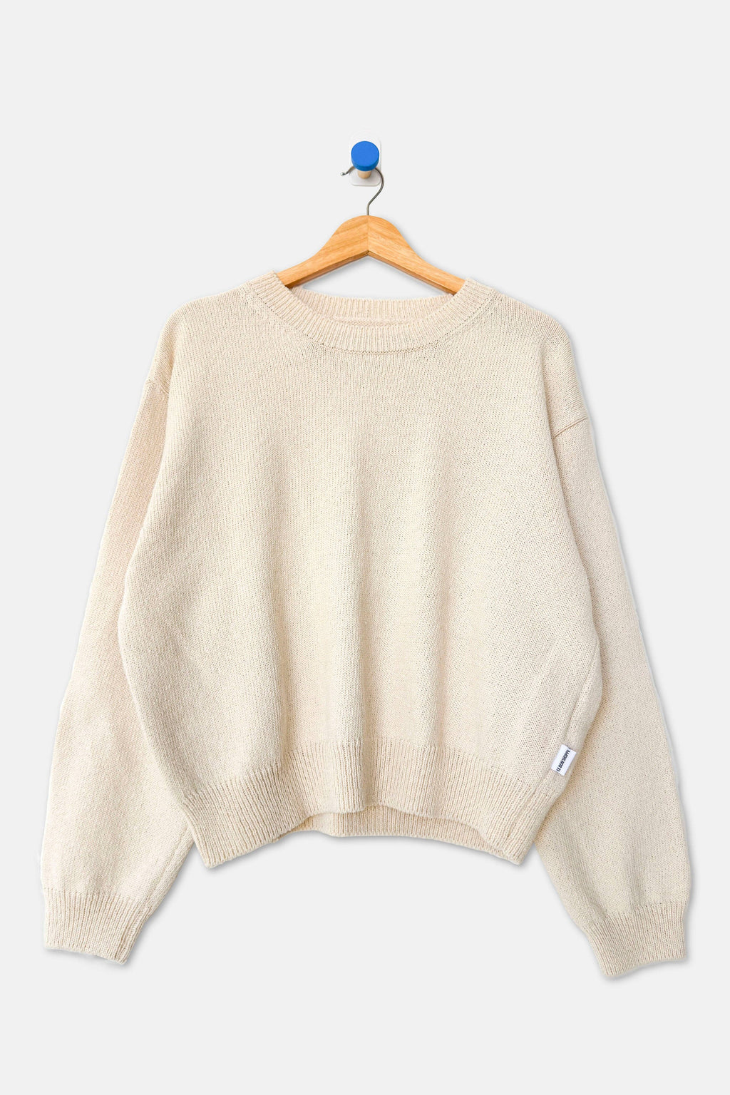 Milo Cotton Sweater, Naturel