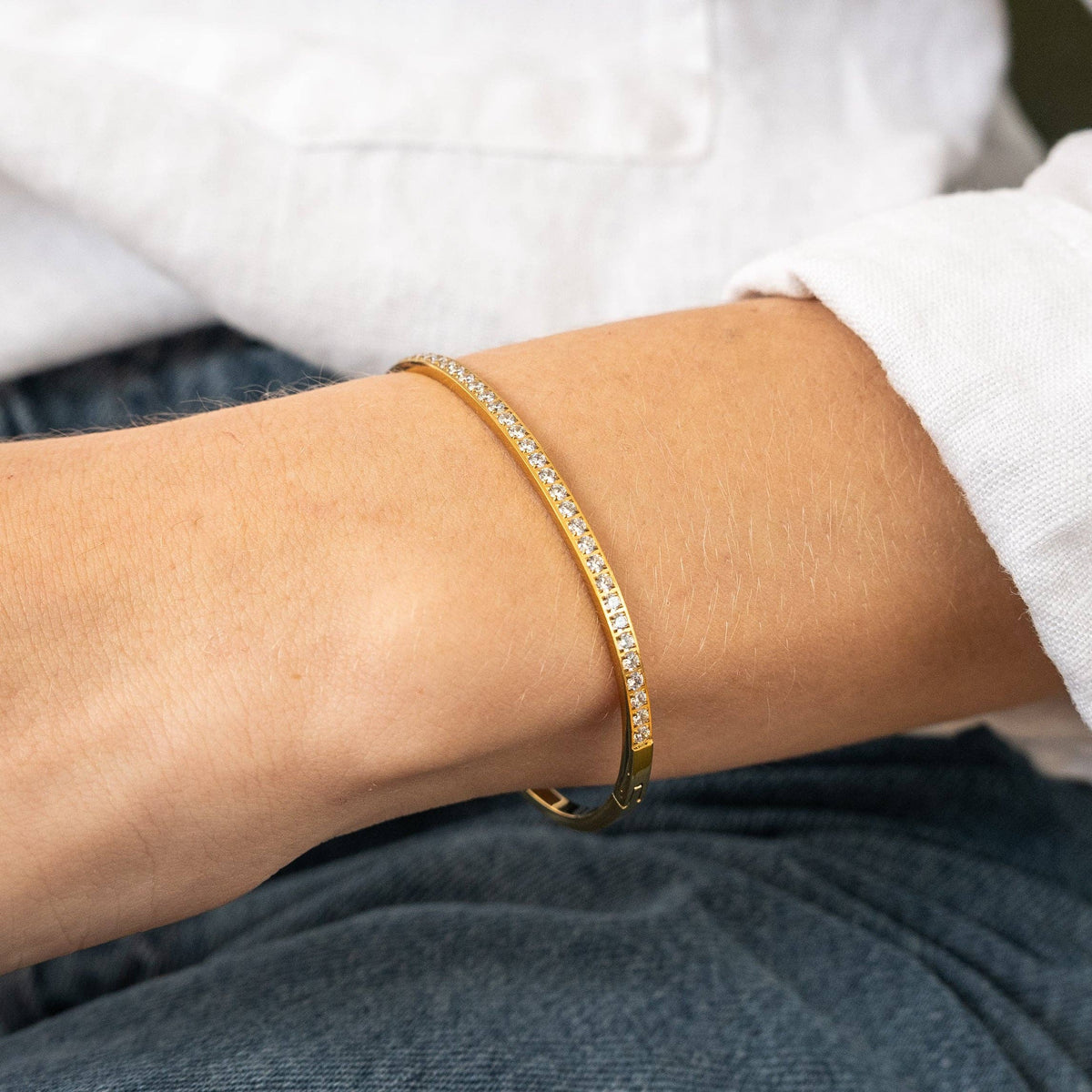 Lined Tennis Bangle