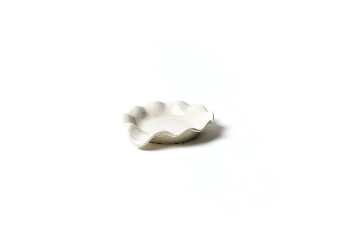 Signature White Ruffle Spoon Rest