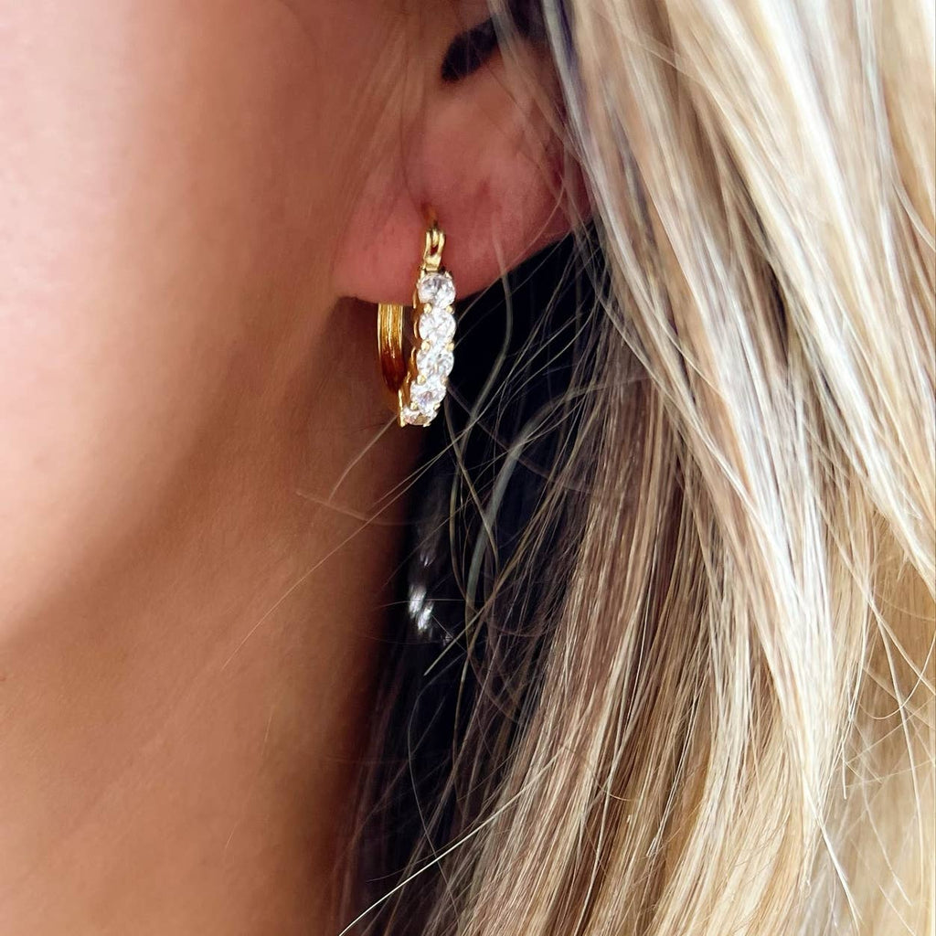 Stella CZ Hoops Earrings