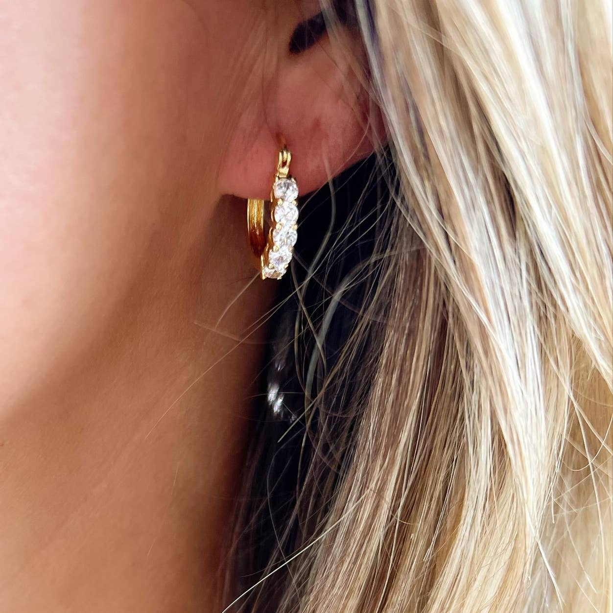 Stella CZ Hoops Earrings