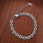 Forte 18K Gold Non-Tarnish Flat Chain Bracelet