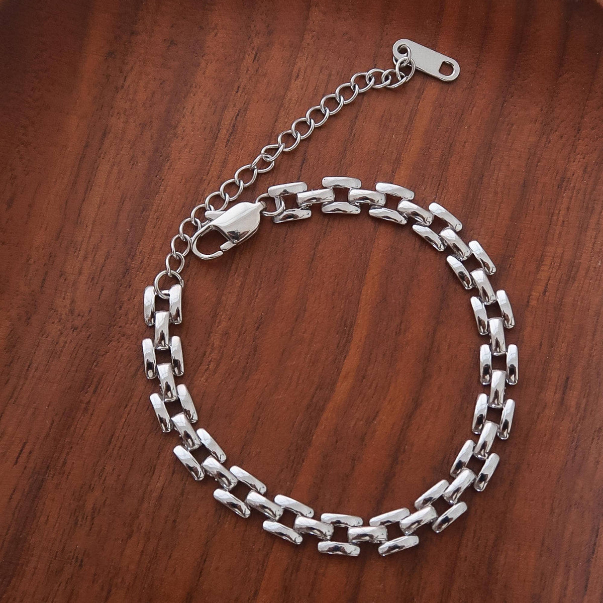 Forte 18K Gold Non-Tarnish Flat Chain Bracelet