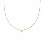 Solitaire Necklace | Round Brilliant 4mm 5A CZ