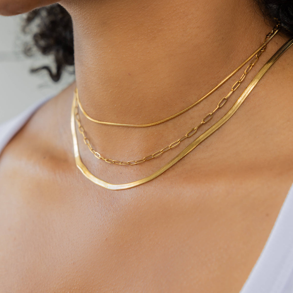 3-Layer Paperclip Necklace