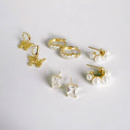 Stella CZ Hoops Earrings