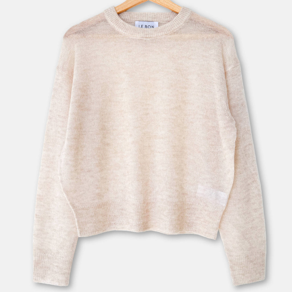 Cecile Crew Neck Mohair Sweater