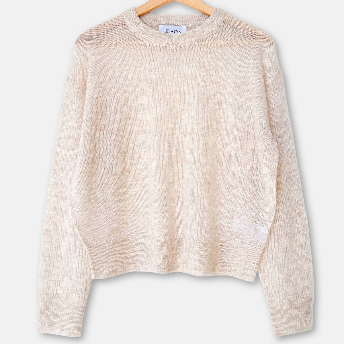 Cecile Crew Neck Mohair Sweater