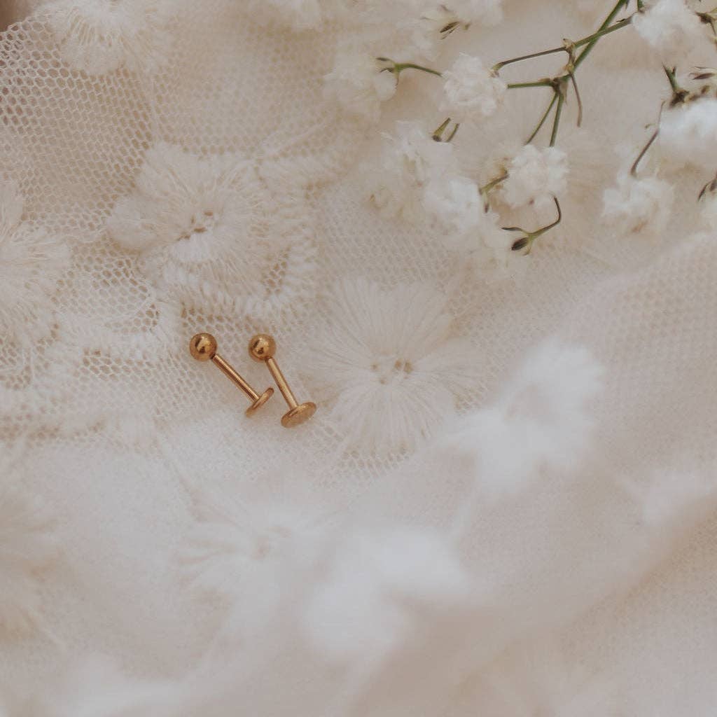 Goldie Dot Flat Back Studs