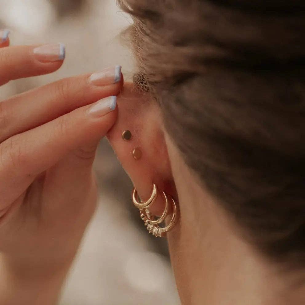 Goldie Dot Flat Back Studs