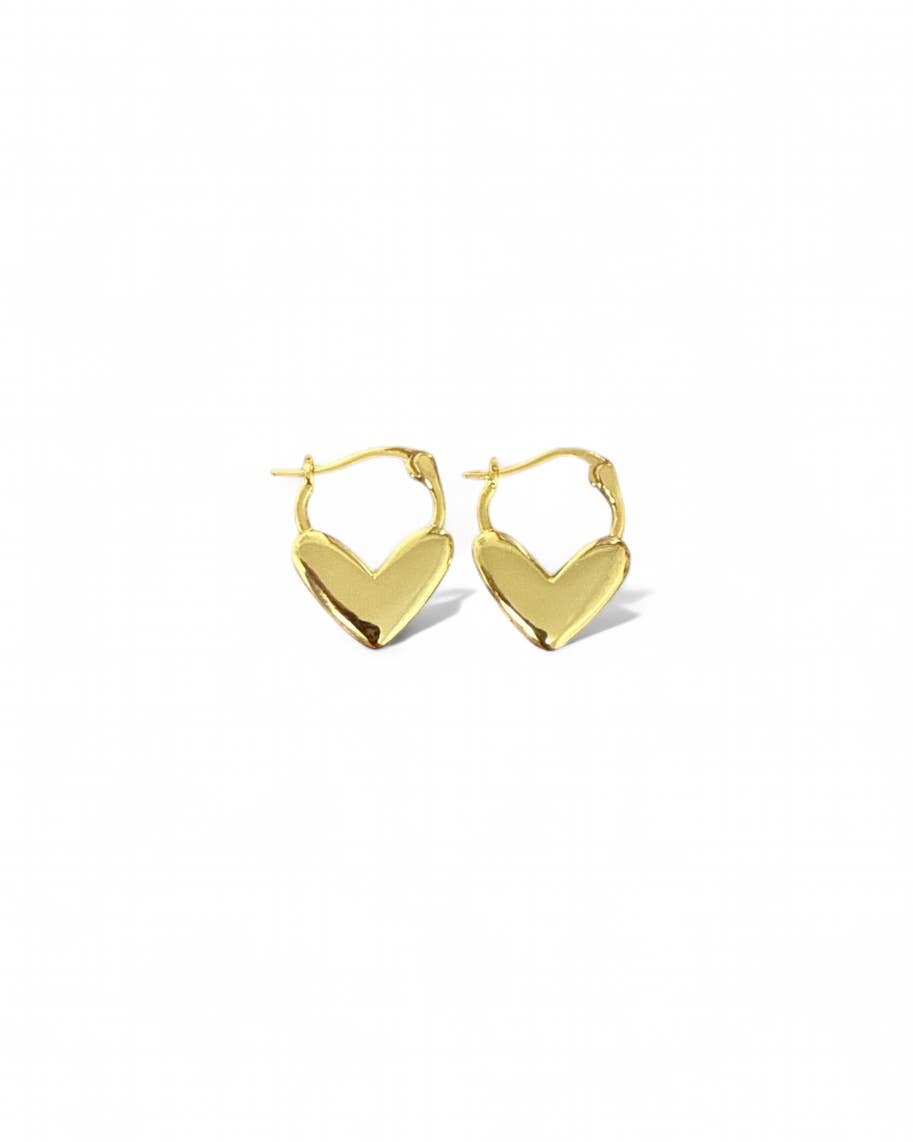 Lover Heart Hoops Earrings