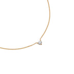 Solitaire Necklace | Round Brilliant 4mm 5A CZ