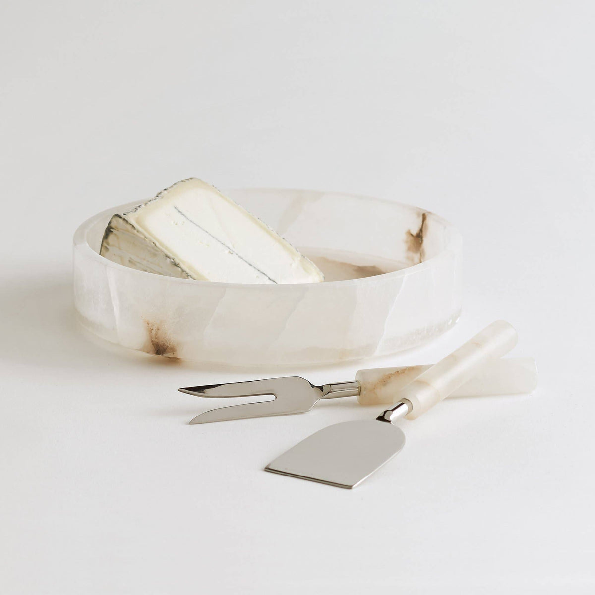Santo Alabaster Cheese Tool Set