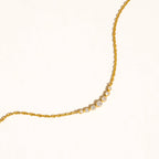 Remmi 18K Gold Non-Tarnish Crystal Station Chain Necklace