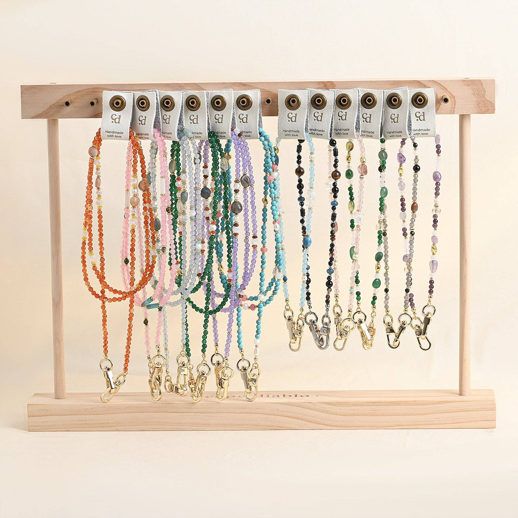 Gray Agate Balance Phone Chain
