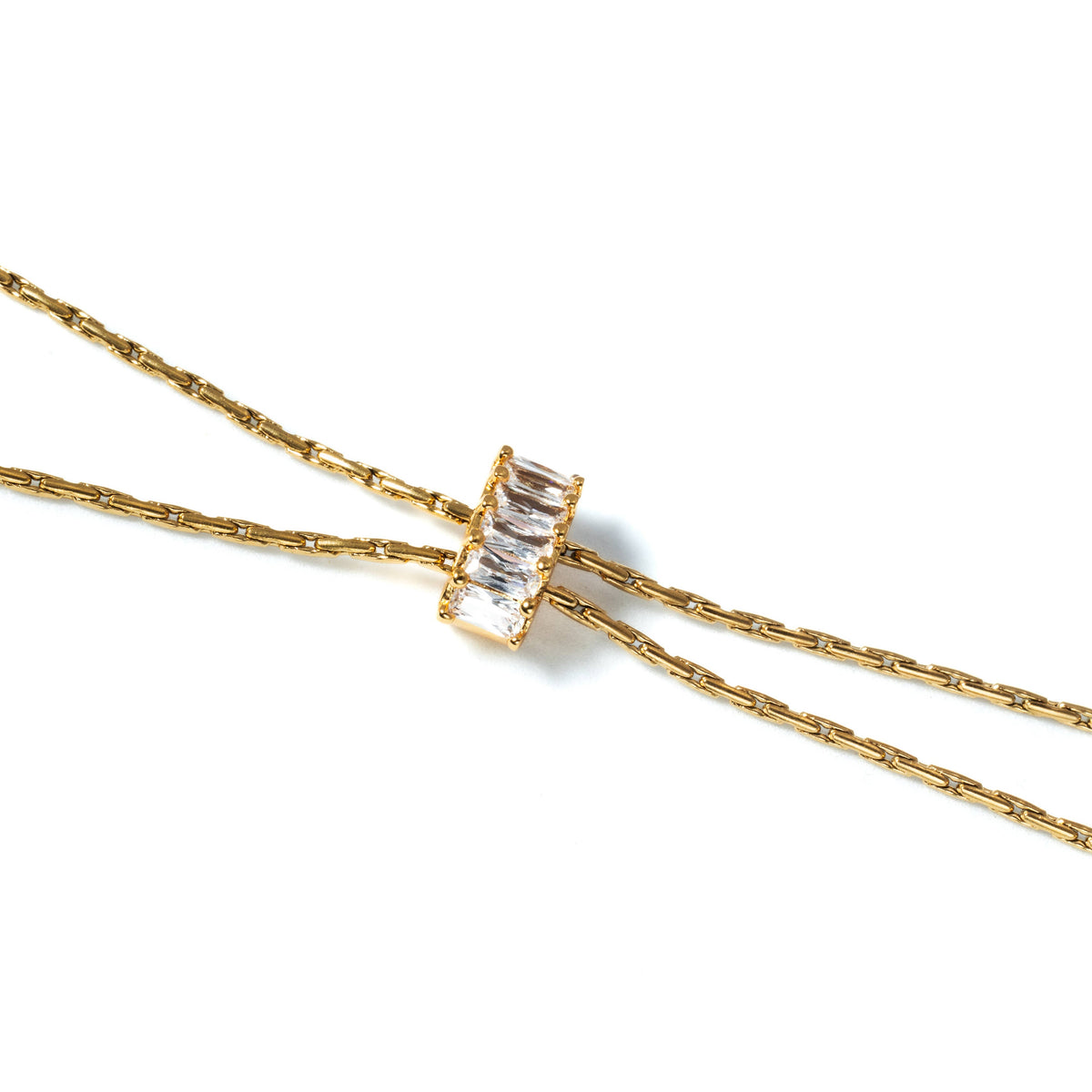 Baguette Lariat Necklace