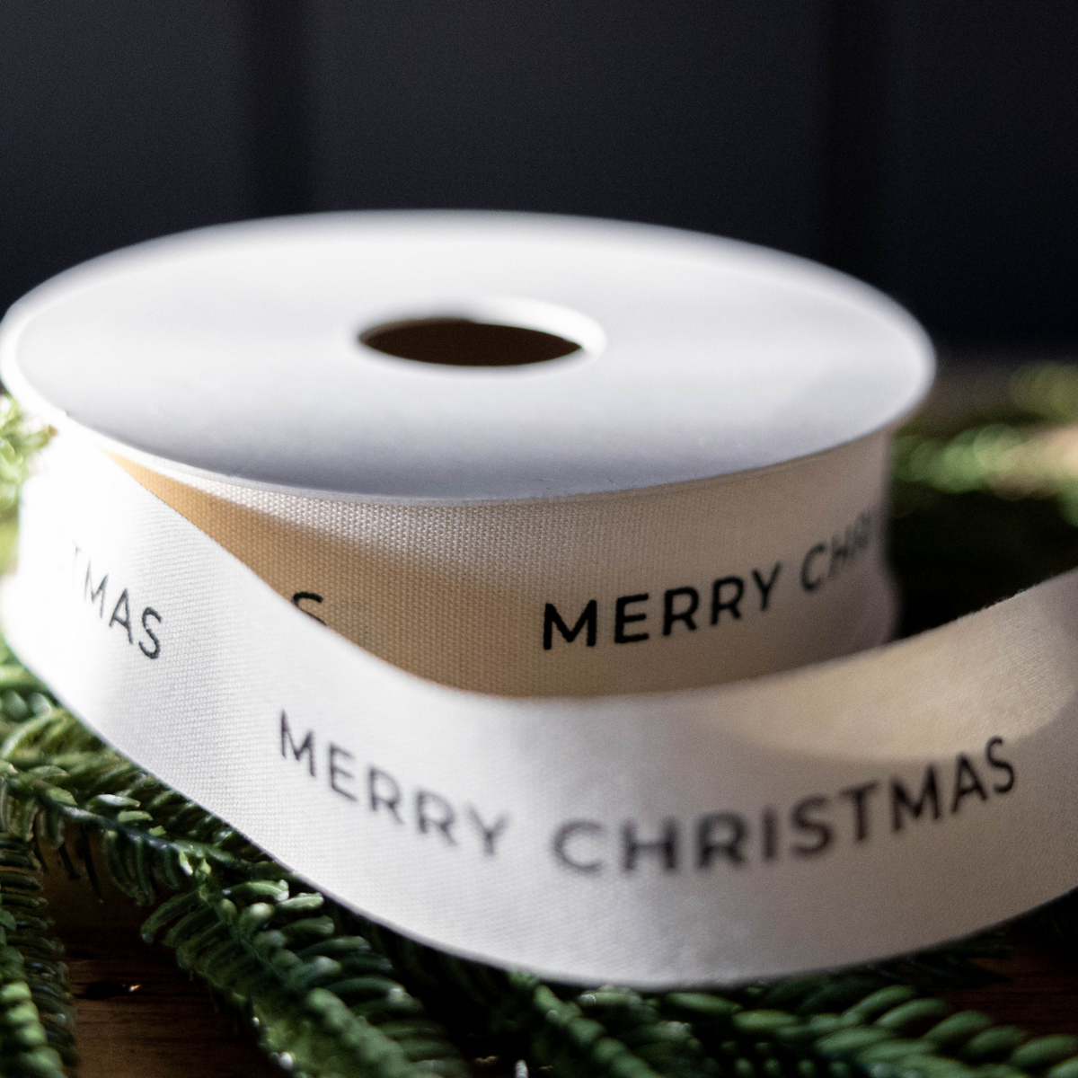 Merry Christmas Woven Ribbon