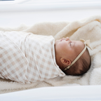 Minky Stretch Luxe Swaddle Blanket / Mushroom Print