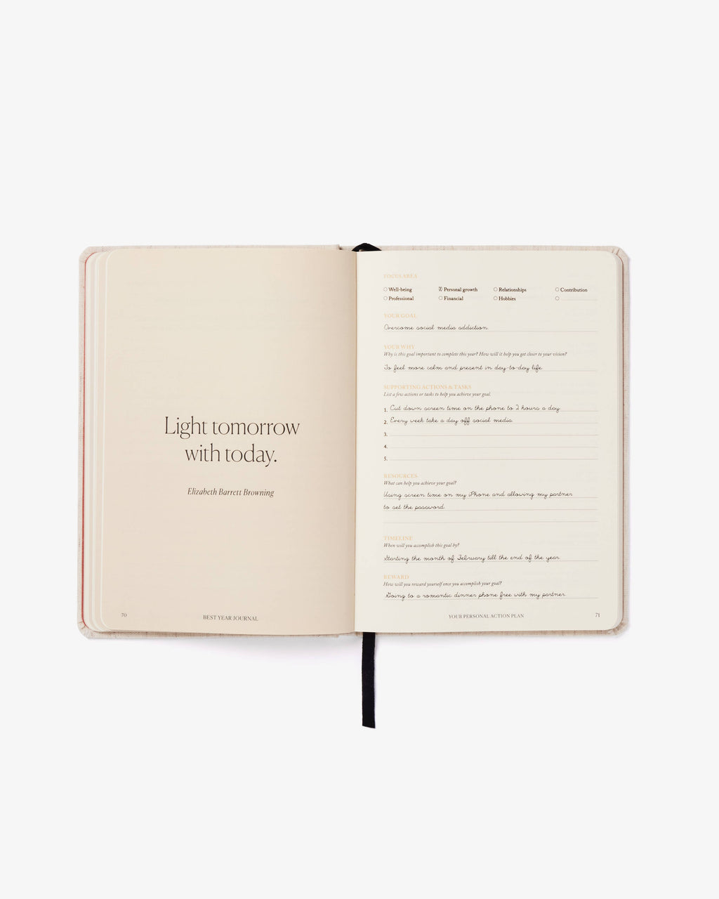 Best Year Journal | Guided 12-month planner goals