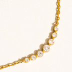 Remmi 18K Gold Non-Tarnish Crystal Station Chain Necklace