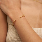 Gold Twisted Mini Bangle