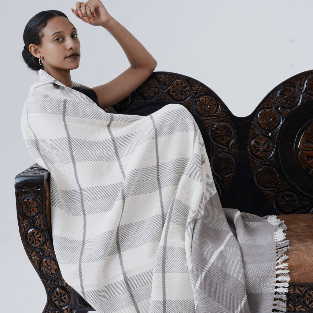 Handwoven Cotton Throw Blanket