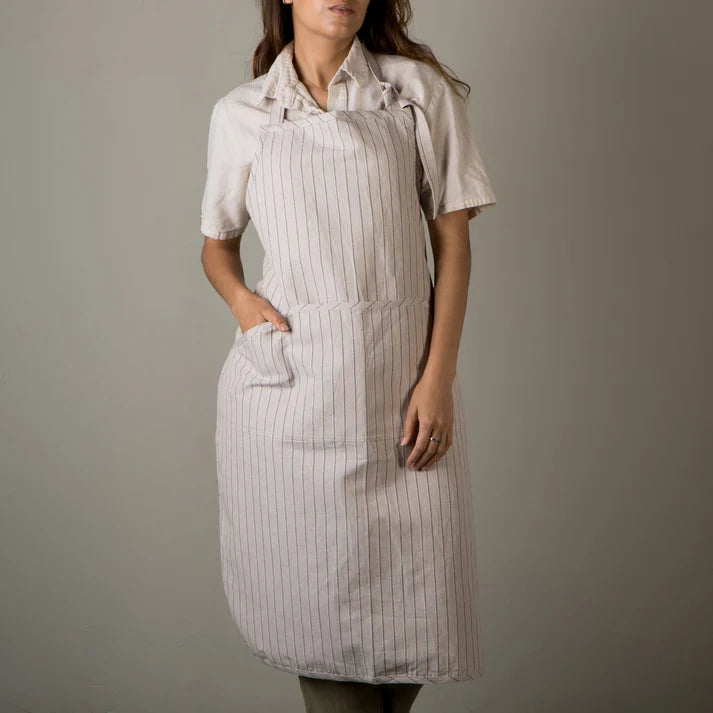 Sage Linen-Cotton Apron