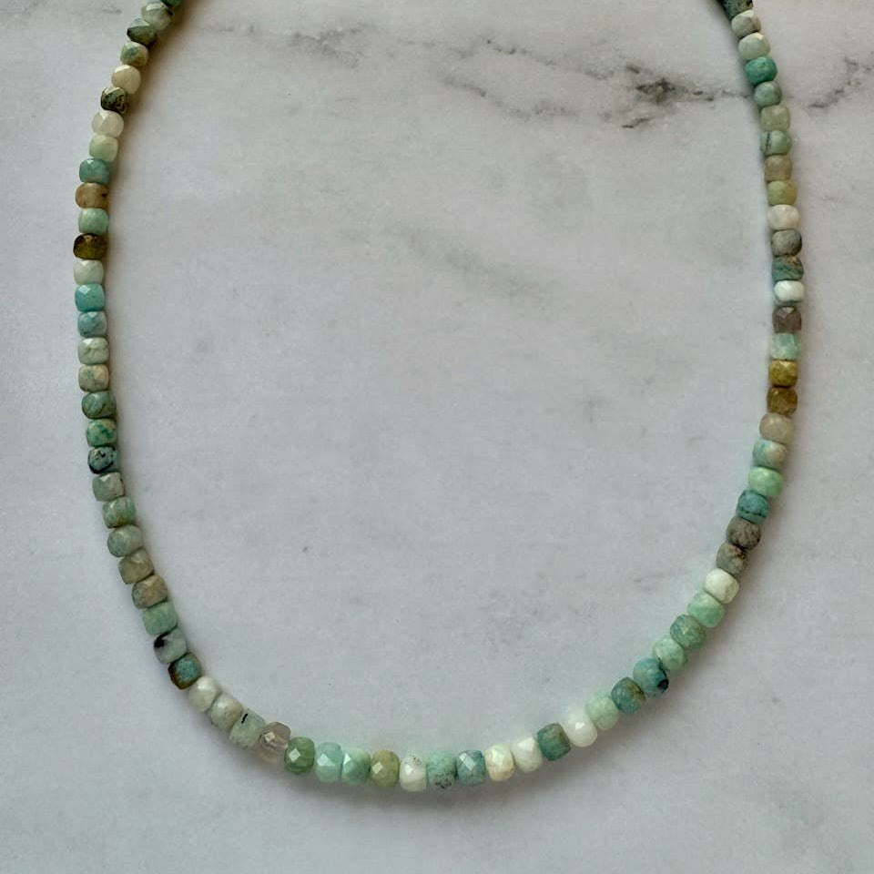 Lillian Faceted Natural Gemstone Necklace