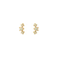 Gold Crystal Studs