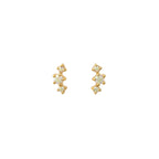 Gold Crystal Studs