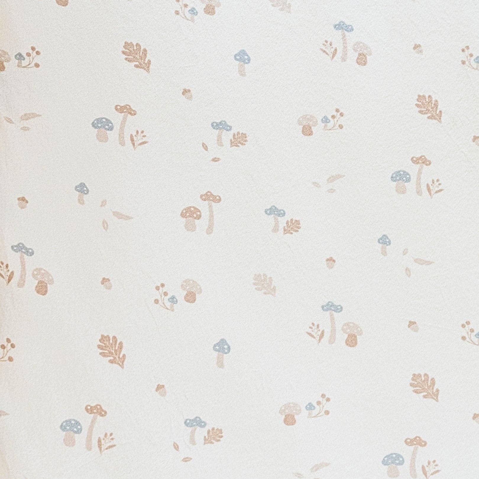 Minky Stretch Luxe Swaddle Blanket / Mushroom Print
