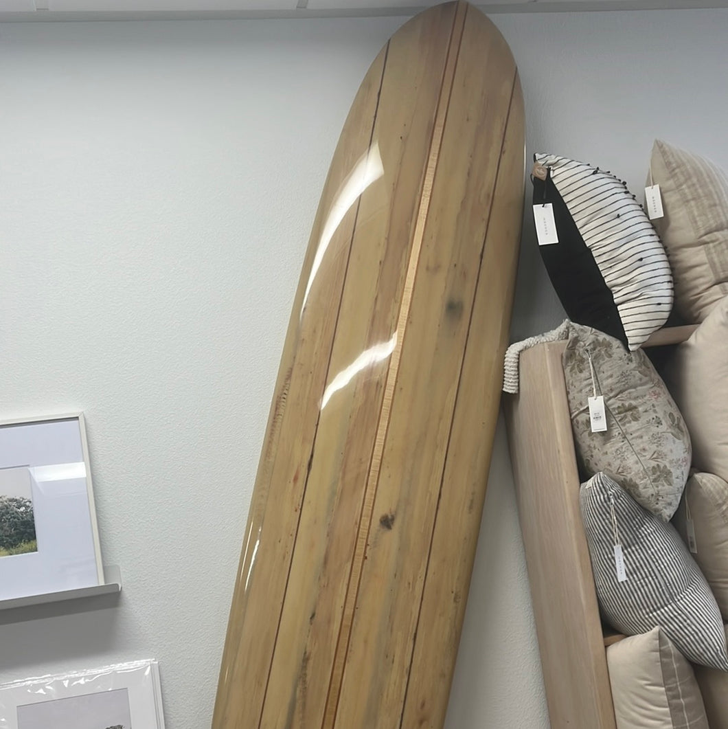 Surfboard longboard wood-look
