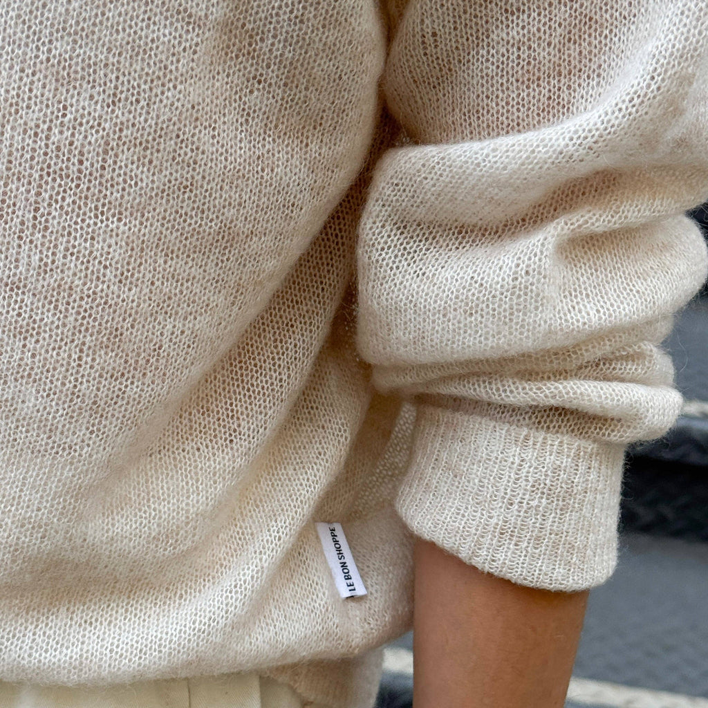 Cecile Crew Neck Mohair Sweater