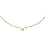 Solitaire Necklace | Round Brilliant 4mm 5A CZ