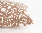 Aja Floral Block Print Macaroon Pillow Cover
