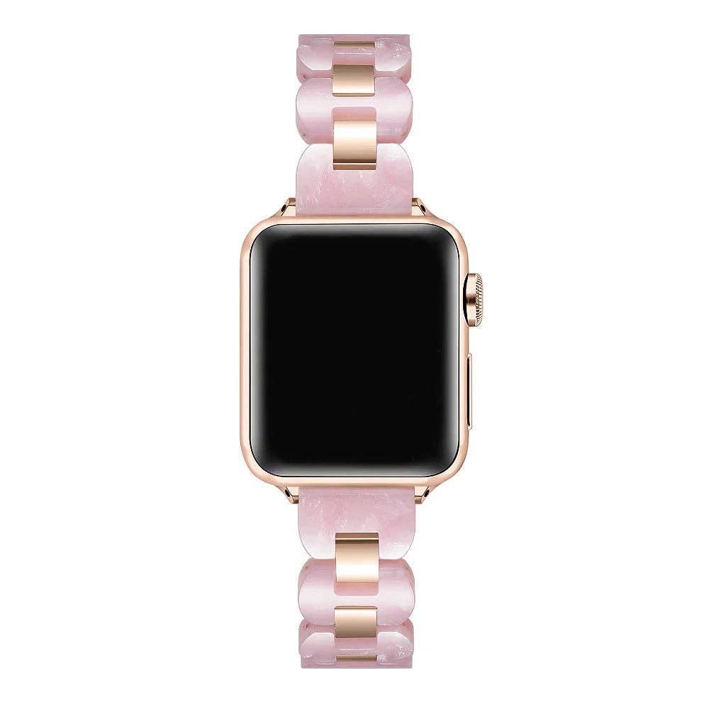 Gold and Tort Link Stainless Steel Band for Apple Watch