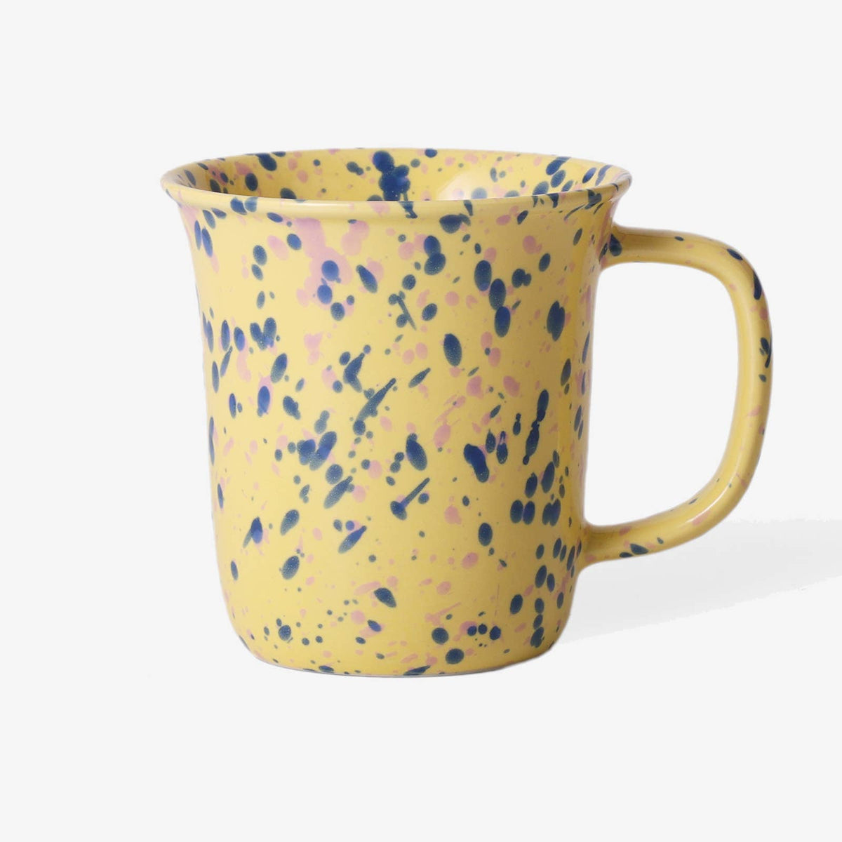Splatter Ceramic Coffee Mug -Yellow