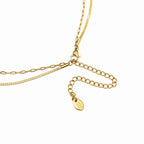 Double Layer Paperclip Necklace