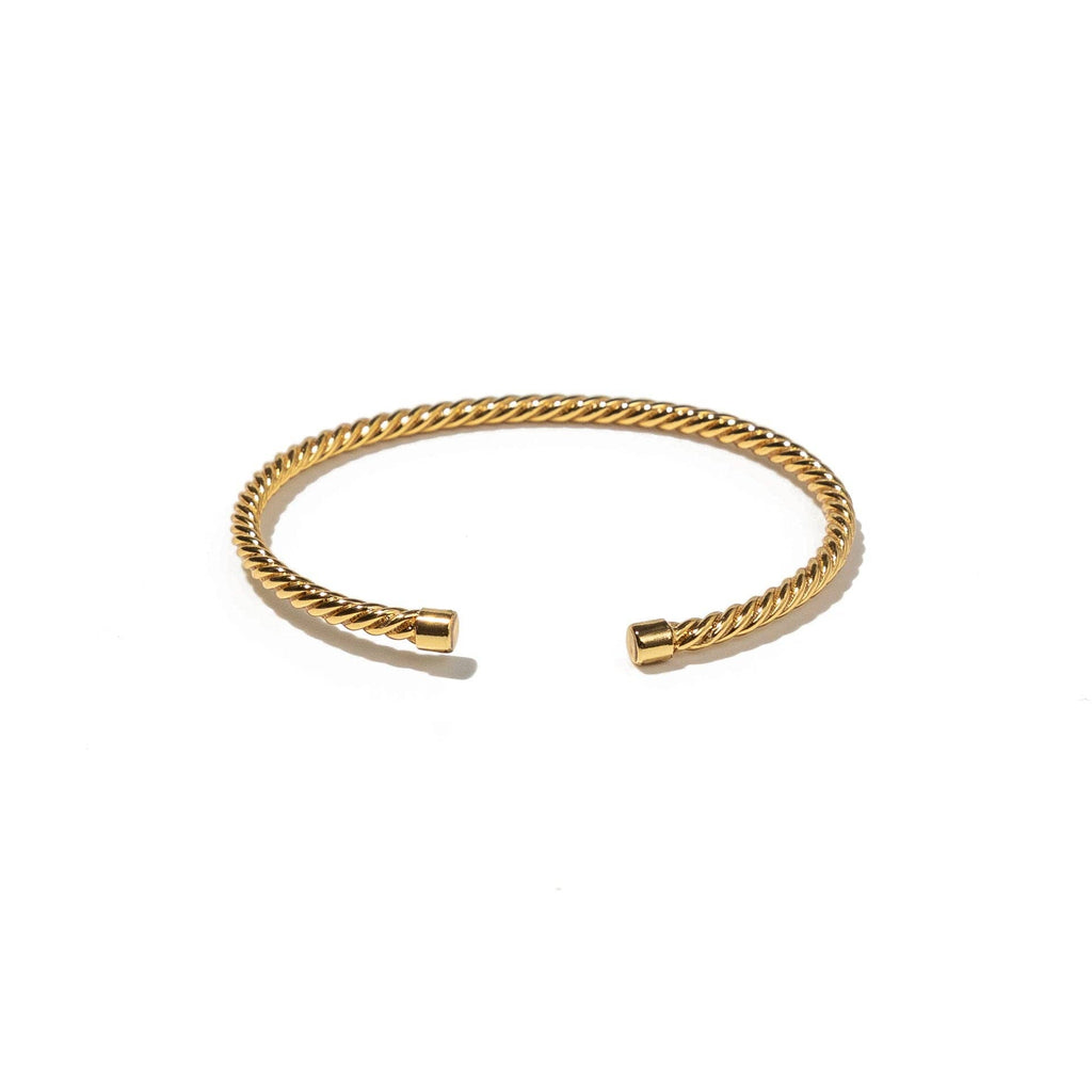 Gold Twisted Mini Bangle