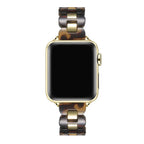 Gold and Tort Link Stainless Steel Band for Apple Watch