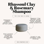 Rosemary and Rhassoul Clay / Normal & Oily Hair Shampoo Bar