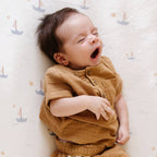 Minky Stretch Luxe Swaddle Blanket / Mushroom Print