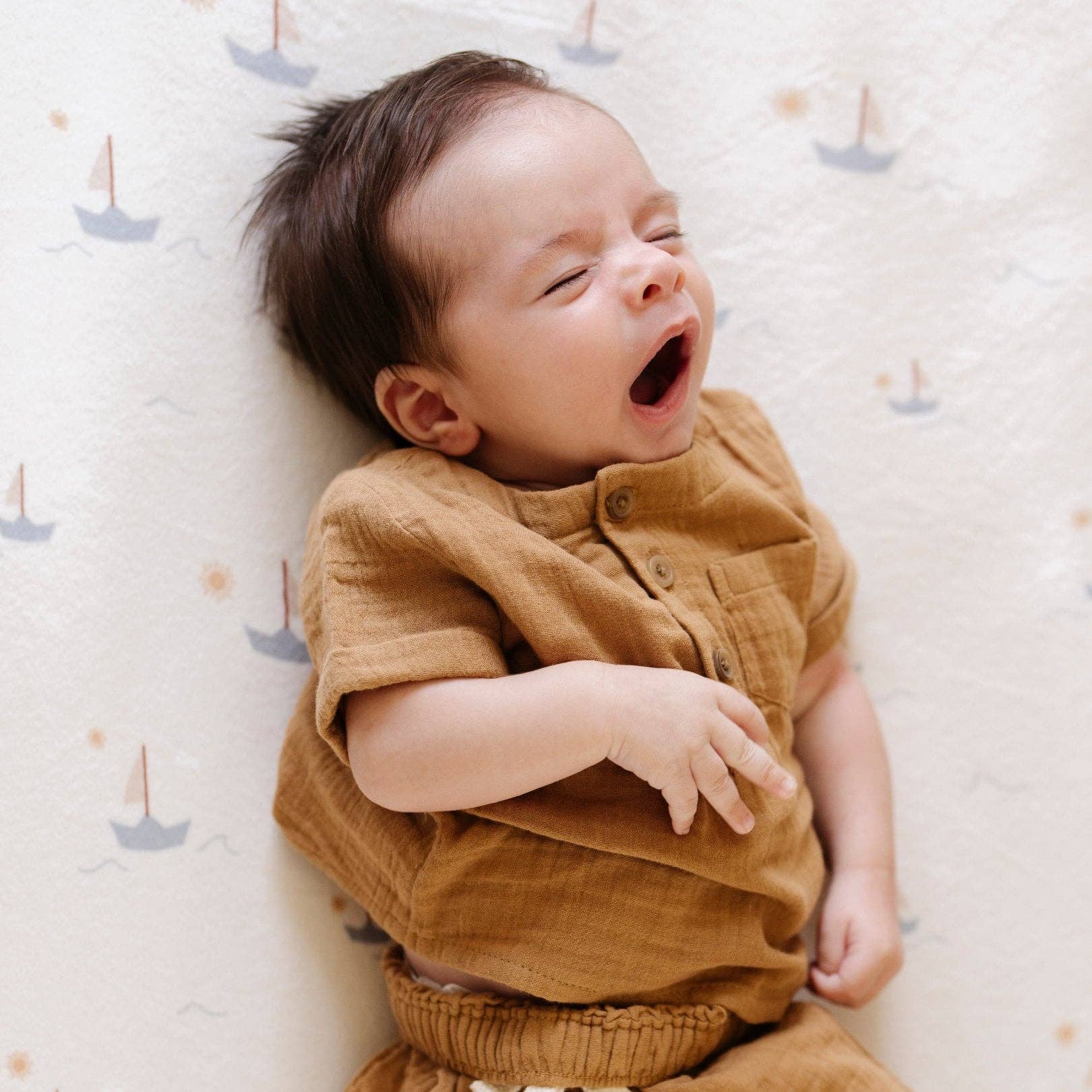 Minky Stretch Luxe Swaddle Blanket / Mushroom Print