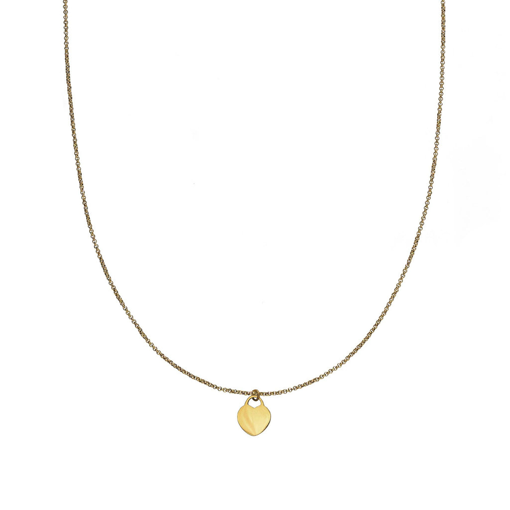 Simple Gold Heart Necklace
