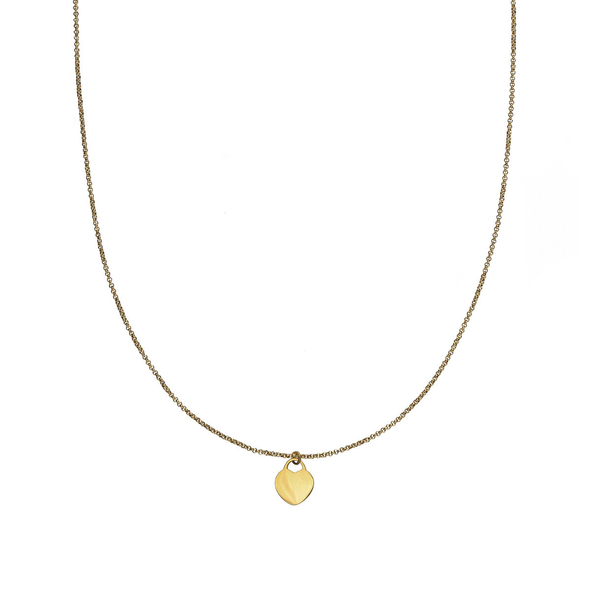 Simple Gold Heart Necklace