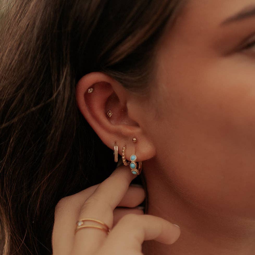 Goldie Dot Flat Back Studs